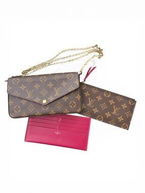 Louis Vuitton: Monogram Pochette Felicie w/ inserts AUTHENTIC